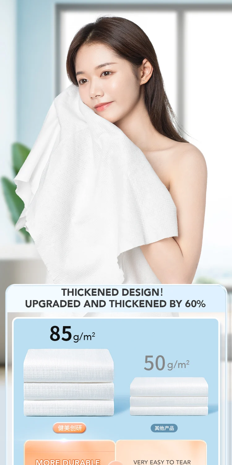 Compression Bath Towel Disposable Washcloth Water Absorption Facecloth
