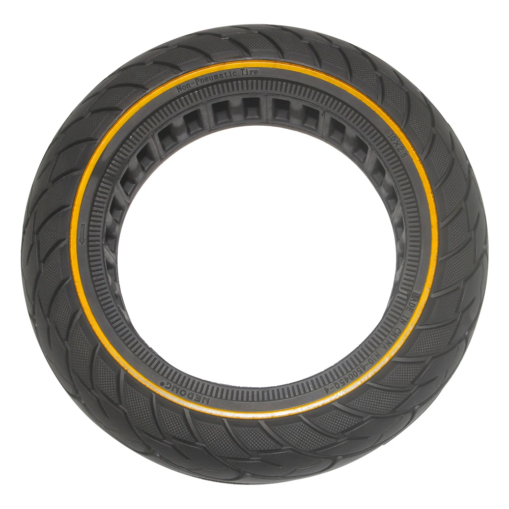 10*2.5 Inch Color Circle Durable Anti-Explosion Honeycomb Solid Tyre Rubber for Nine-bot Max G30 G30P Electric Scooter Parts