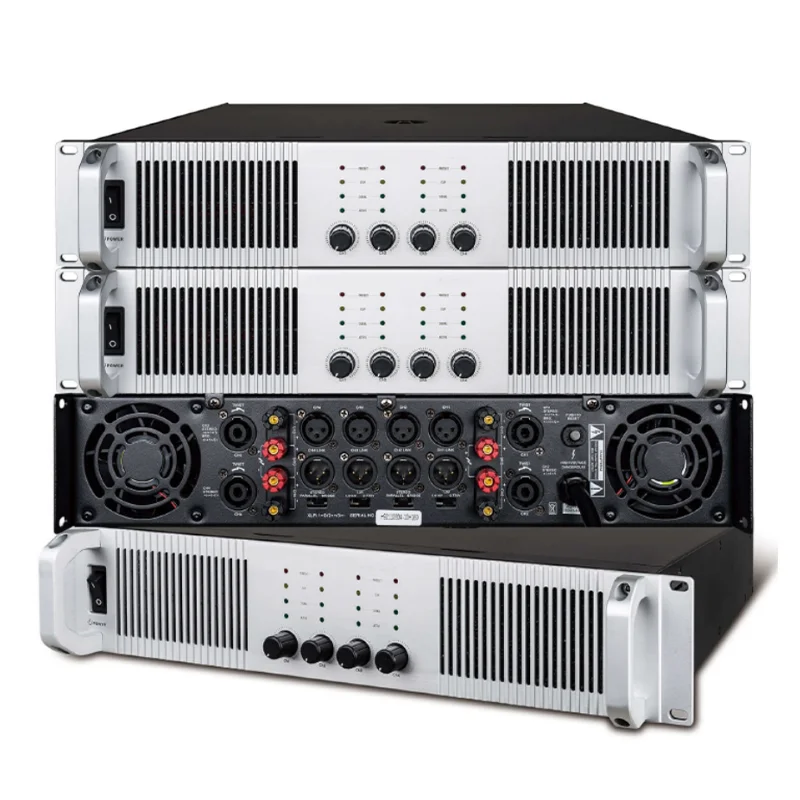 Professional 600W Four-Channel Digital Audio Power Amplifier for