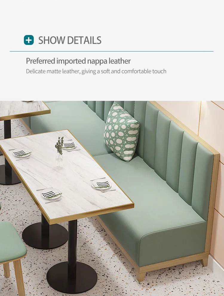 Factory Fast Food Restaurant Furniture Turkey High Back Sectional Sofa