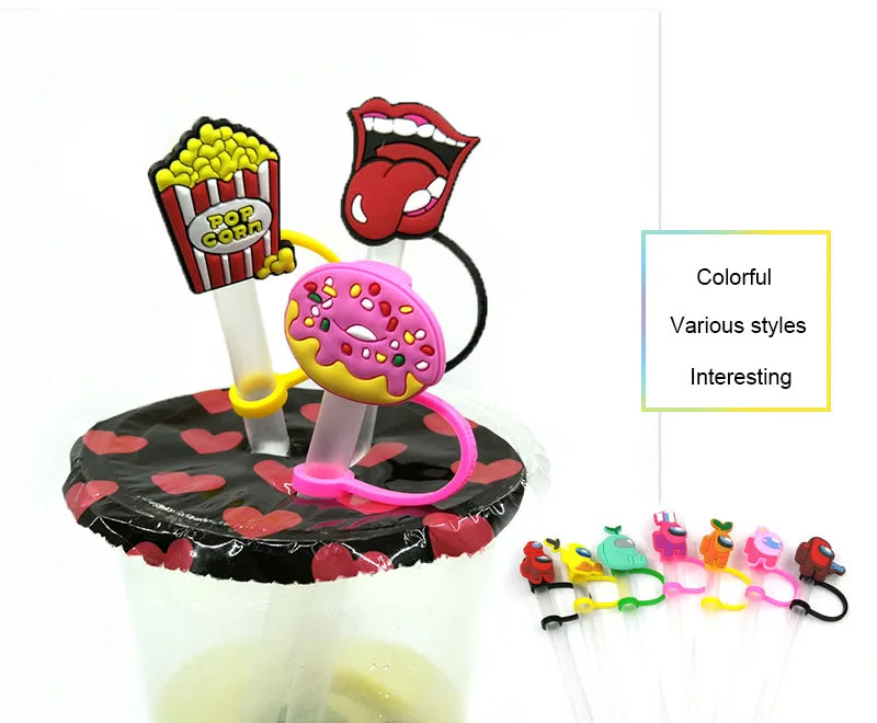 Adult Sexy Silicone Straw Toppers For Plastic And Metal Straw For