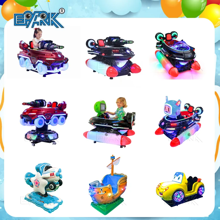 Coin Operated Game Machine Small Bear Kids Fiberglass Kiddie Ride With Light and Music