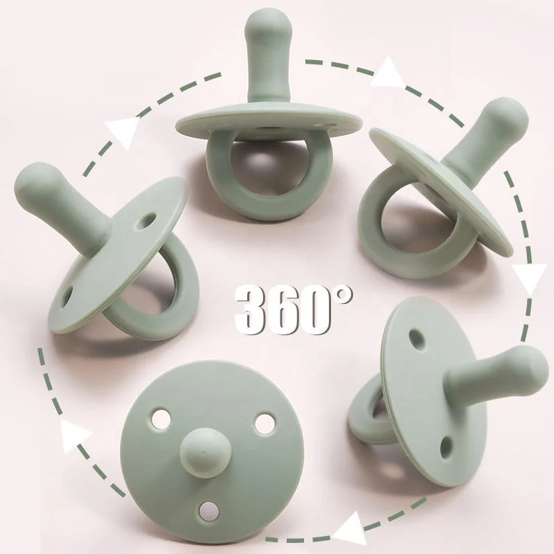 Natural Baby Pacifier Customize Medical Grade Silicone Pacifier New Born Baby Pacifier