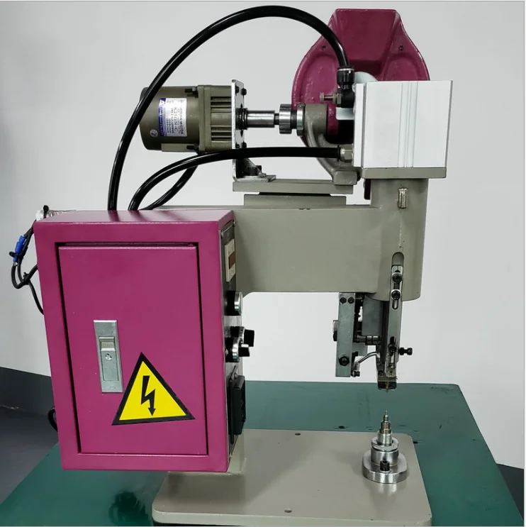 Automatic Press Manual Eyelet Punching Machine for Shoes Belt Handbag Garment