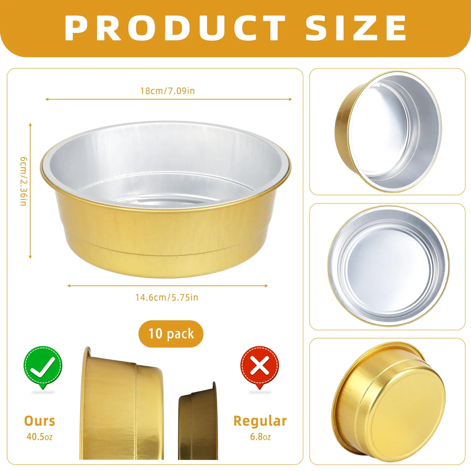 product wholesale high quality heat preservation fresh locking aluminum foil paper bowl food container-1