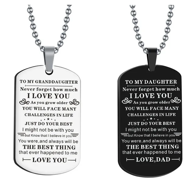 fashion Stainless Steel Pendant customized personalization Ball Chain Gift Birthday Graduation Necklace keychain