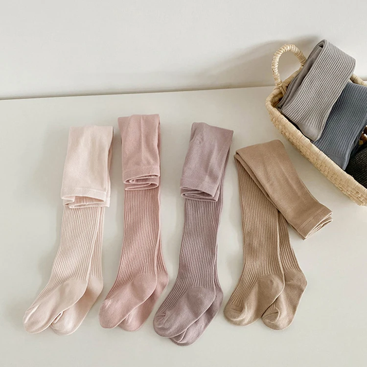 Оптовая продажа осенние и зимние двойные иглы детские колготки для девочек