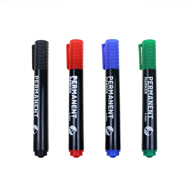 BECOL оптовая продажа дешевые тканевые маркеры 4 вида цветов акриловые художественные водостойкая Перманентная маркерная ручка с пользовательским