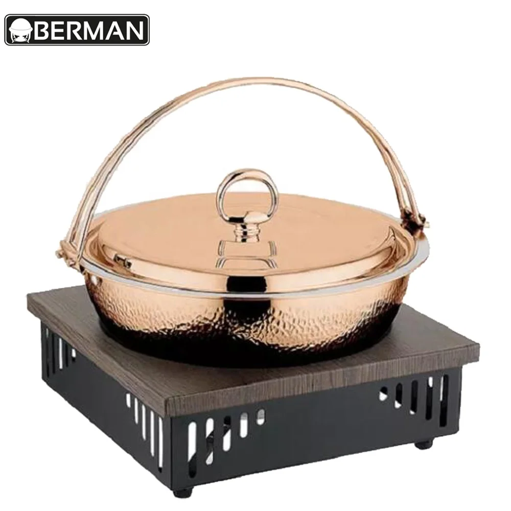 Guangzhou Berman Wholesale Double Sided Chafing Dish Hot Pot Restaurant Equipment Buffet Food Heaters for Catering