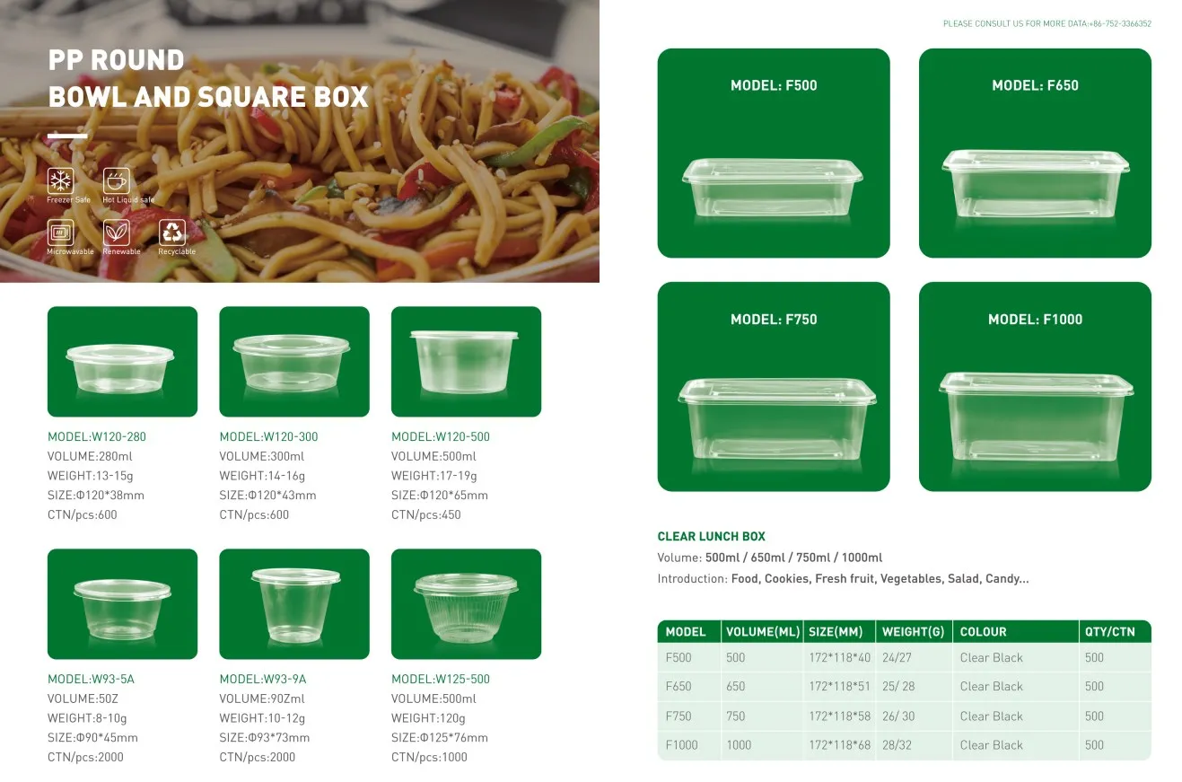 250cc Disposable Microwaveable Plastic Leak Proof Stackable Round Soup Container Bowl With Lid