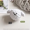 White Dog TPR Squeaky Elastic Ball