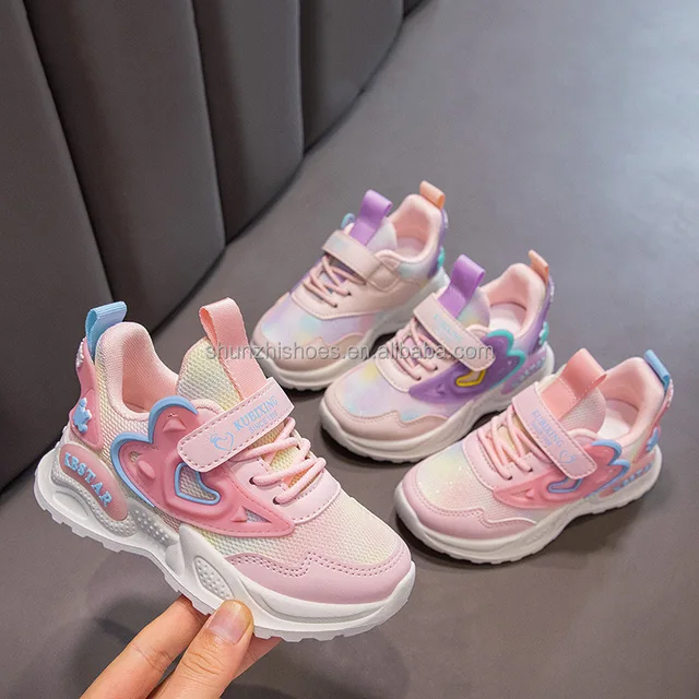 New Arrivals Daddy School Sports Shoes for Kids Girls with Crystal Decor for Boys Mesh Walking Style Shoes for Kids