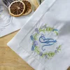 hemstitch+floral monogram embroidered