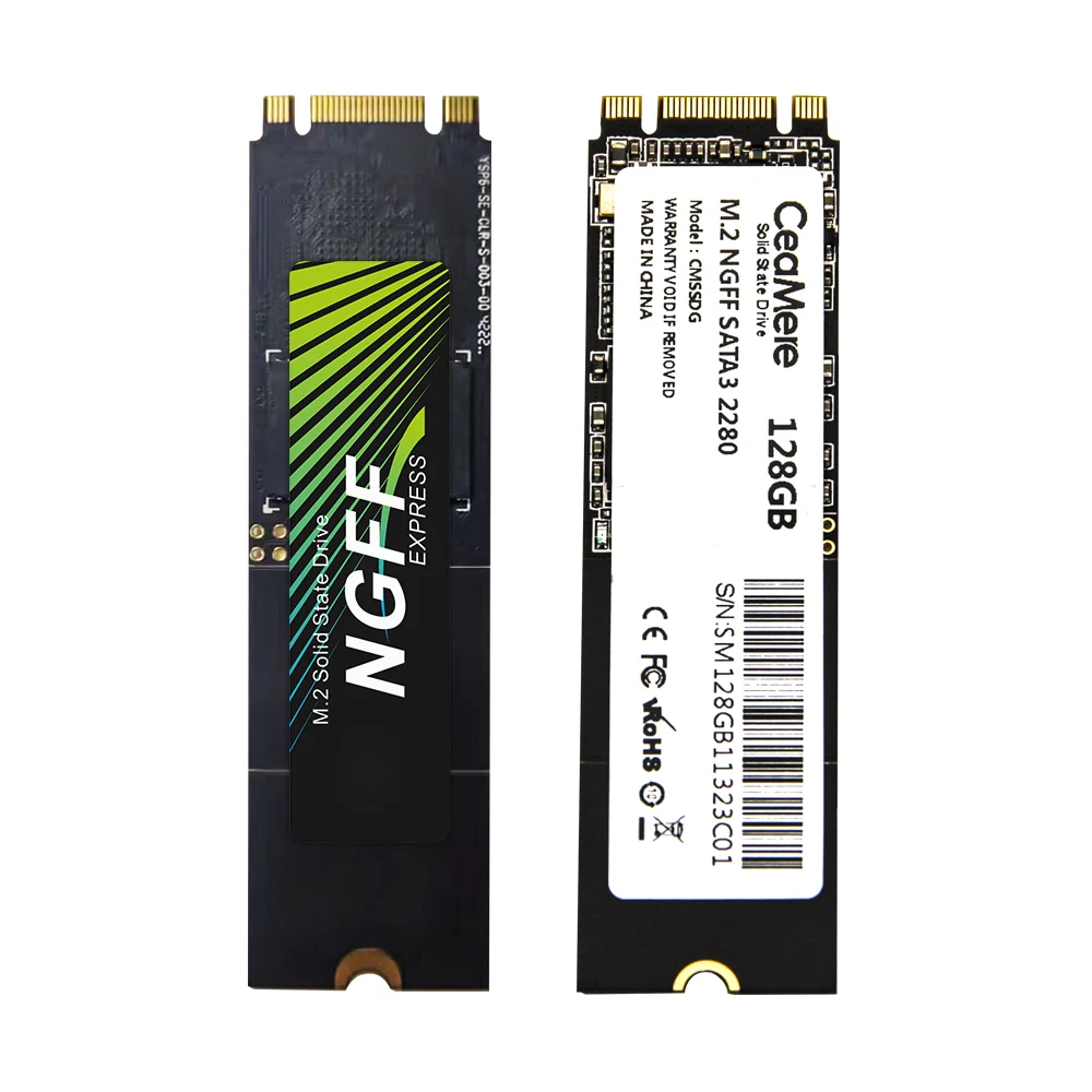 CeaMere M.2 NGFF SATA3 SSD 256G/512G/1TB - High-Speed 2242/2280