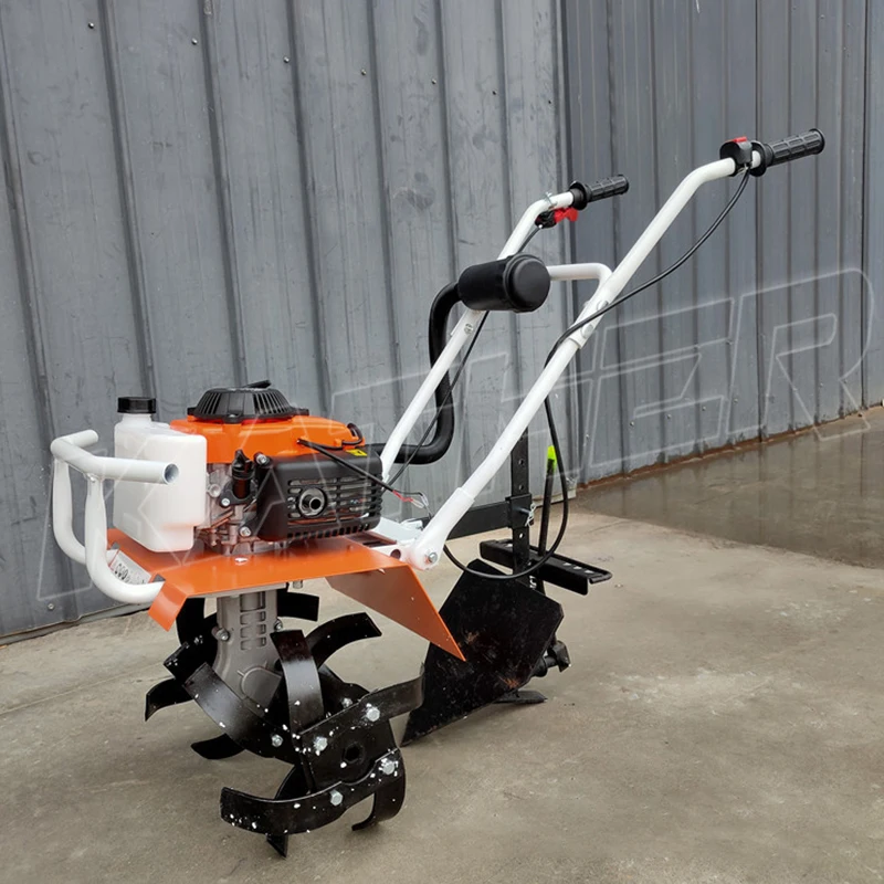 4 stroke power tiller weeder portable garden mini rotary tiller cultivator gasoline agriculture machine farm soil cultivator-25