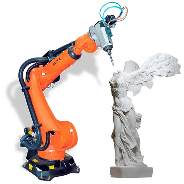In Kuka Powerful 6axis CNC Robot for Carving Stone Art DELTA Inverter YASKAWA Servo Motor Industrial Robot Arm 6 Axis