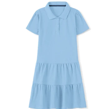 ARG Hot Sale Sport Uniform Dresses and Leisure School Polo Pleated Girl's School Uniform