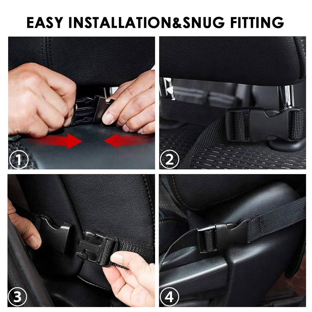 High Quality Touch Screen Tablet Holder Oxford Fabric Car Backseat Organizer with 9 Storage Pockets Back Seat Storage
