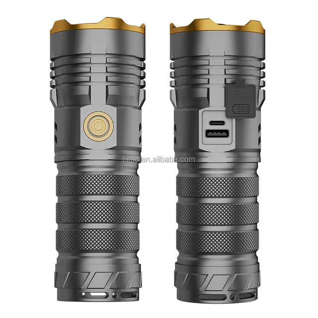 Rechargeable Powerful Flashlight Waterproof Super Bright Flashlight Multi Functional Durable Aluminum Alloy Torches
