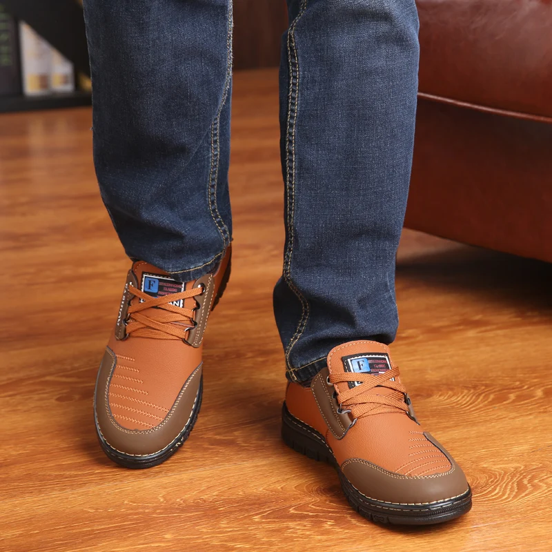 Man Dress Shoe Young Hiking Lace-up Man Dress Shoe Business Shoes for Men