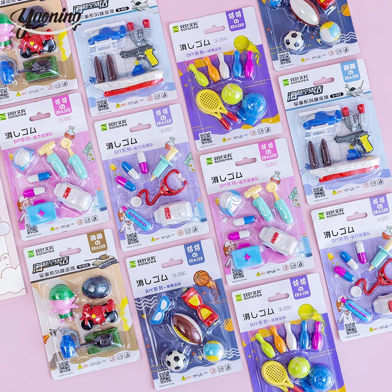 Cute Japanese Beautiful Shaped Rubber Eraser Stationery For Kids,Crazy