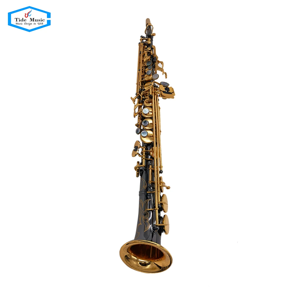 Saxophone Soprano courbé nickel Noir 6434 BN