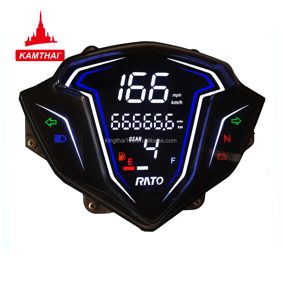 KAMTHAI Motorcycle Kawasaki Speedometer Digital Speedometer Sepeda Motor Jupiter Digital Speedometer for Motorcycle 85mm