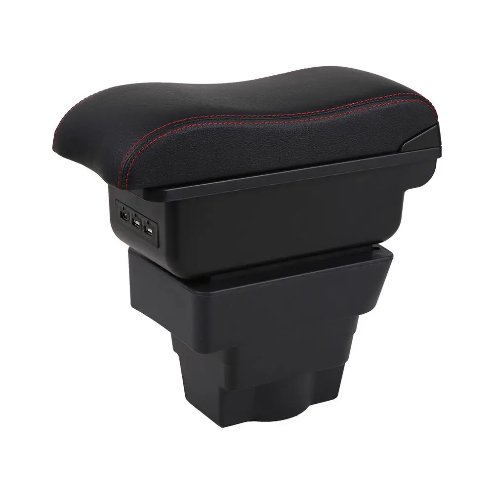 product factory explosion armrest box central  car console box with cup holder and usb armrest box-7