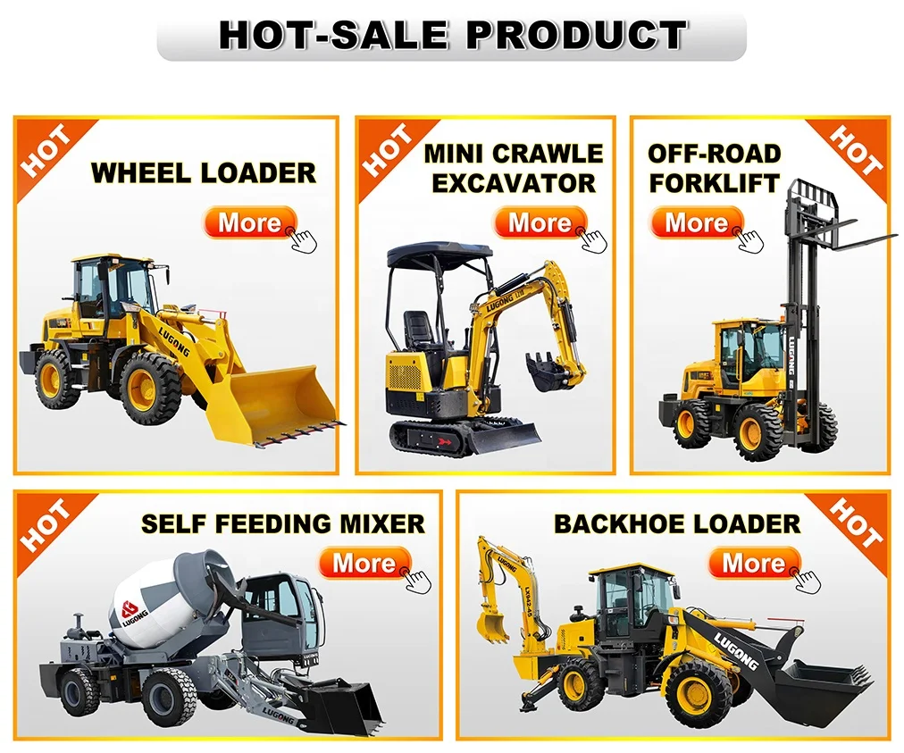 LUGONG LG940 China Multi Function Articulated Mini Wheel Loader Price Front Loader with Yuchai Engine