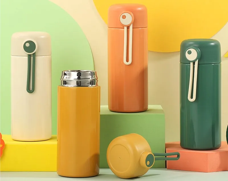 260ml/9oz 316 Stainless Steel Cute Colorful Children Water Bottles