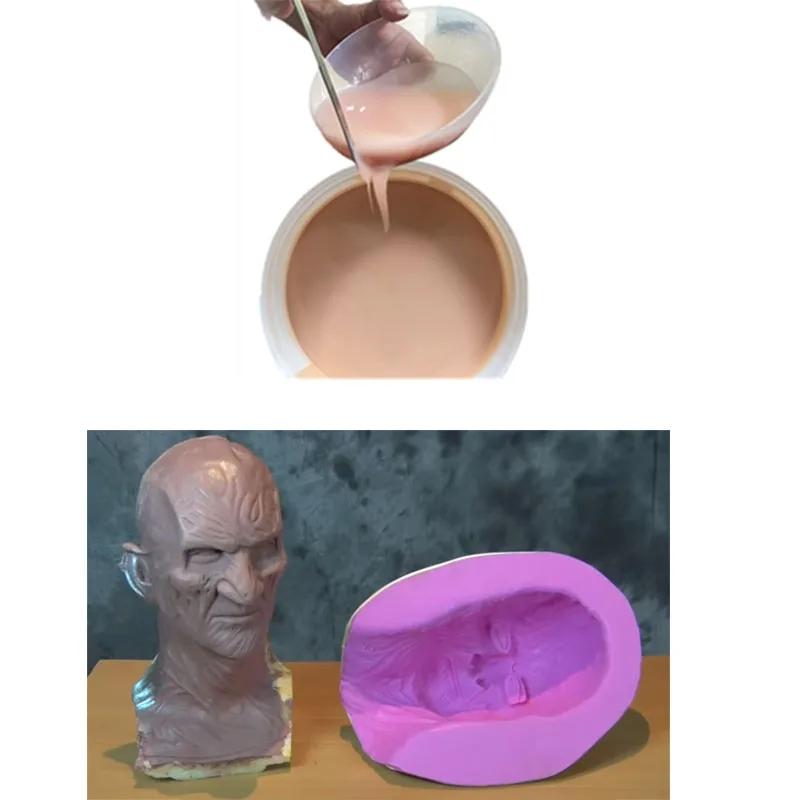 Skin Color Soft and Resilient Life Casting Silicone Rubber to Make Real Human Mask Sex Toys Dildo Prosthesis Hand and Feet