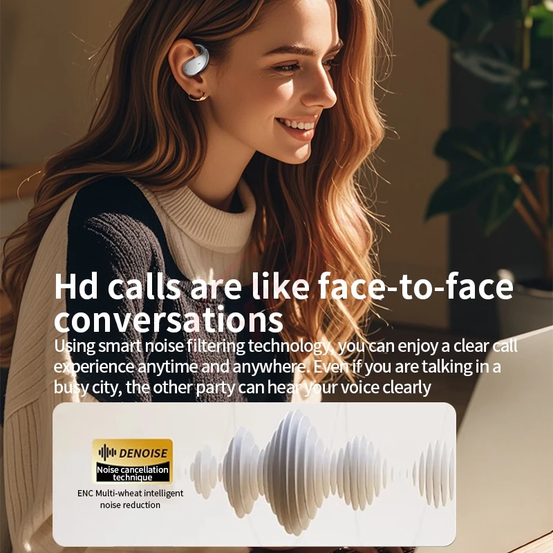 New Fingertip Gyro TWS Q93 Air Conduction Low Latency HiFi Wireless Headset ENC Earbuds aperçu 4