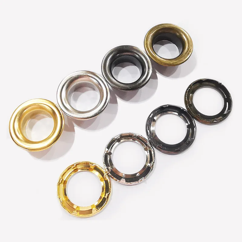 Металлическая железная медная цветная проушина для одежды