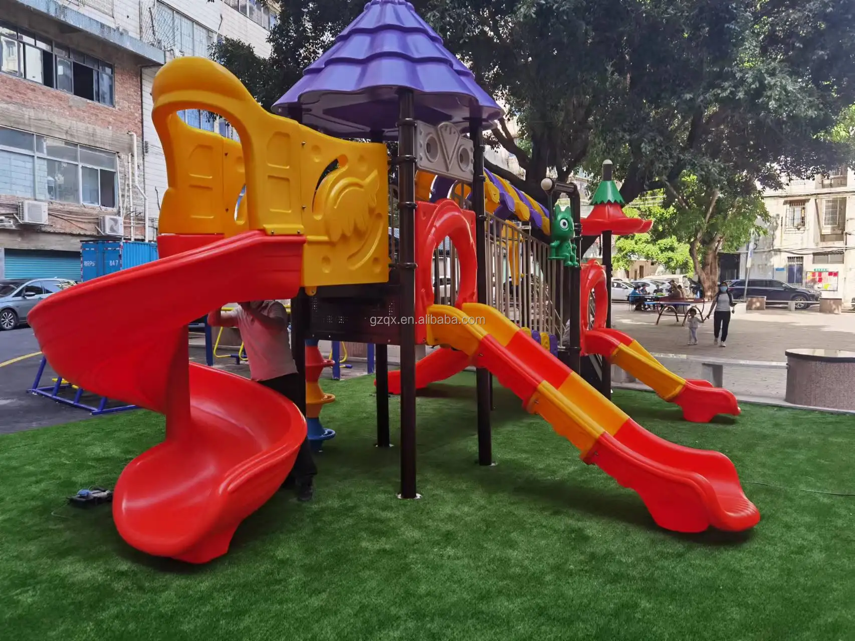 New Color Outdoor Games Playground Equipment Outdoor Playground Names  Outdoor Playgrounds For Kids Qx-18023b - Buy Outdoor Playground  Names,Outdoor Playground On Sale,Outdoor Playgrounds For Kids Product on  Alibaba.com
