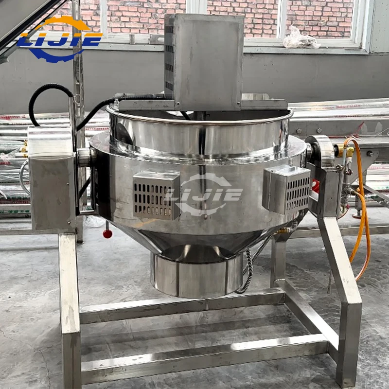 High Quality Gas Heating Commercial Cooking Pot Jam Making Machine Mixer