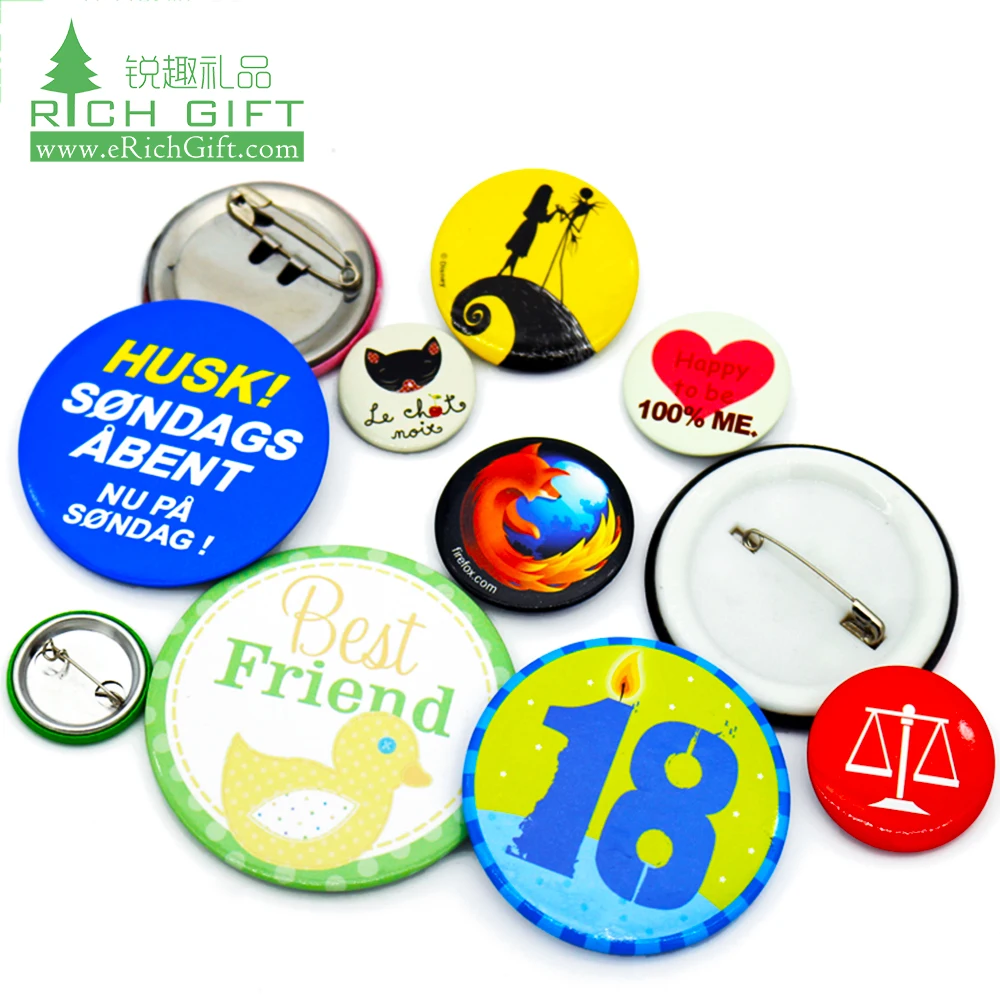 Oval Buttons - Custom Buttons- fashion Personalized Oval Buttons with Your Logo/Design, Pin Back buttons, badges