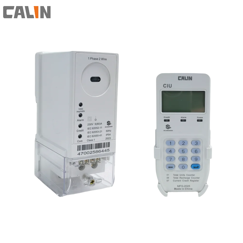 Din Rail STS Prepaid Energy Meter with 60A Max Current 15 Years Lifespan and IEC62056-21 Compliance