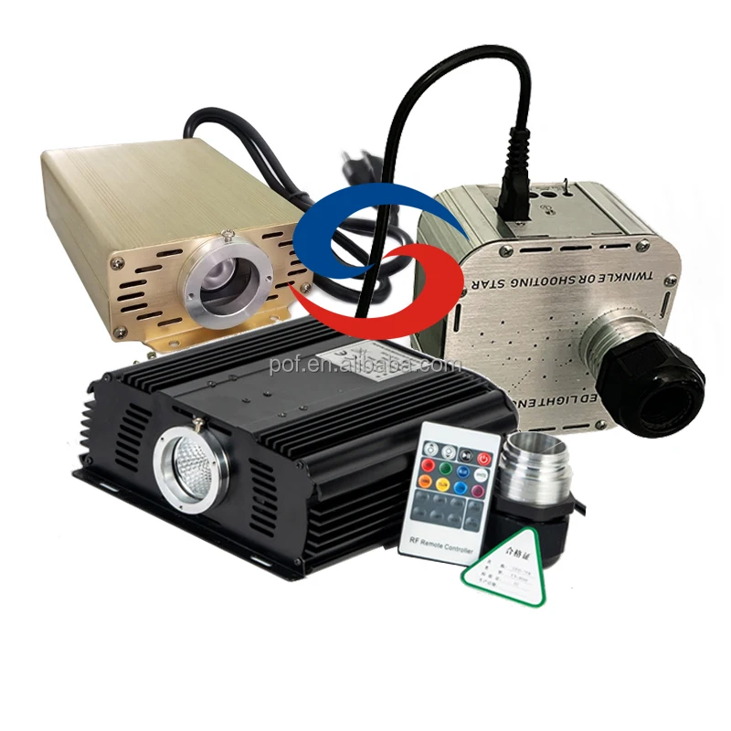 RGBW Fiber Optic Light Engine 32W Dual Power Illuminator for Starry Ceiling Decoration Lighting System Transformer