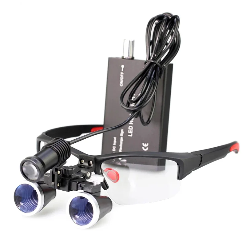 2.5X/3.5X 420mm 歯科用ルーペ拡大鏡 双眼ルーペ 手術用ルーペ