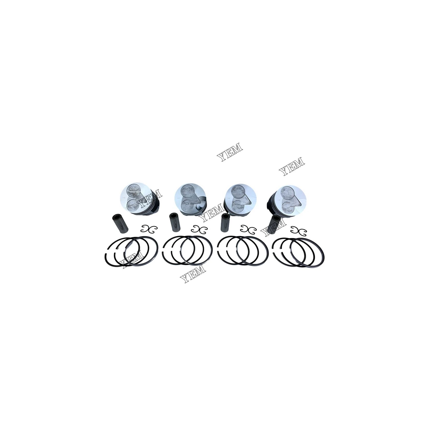 High Suppliers for Kubota V1505 V1505BH Piston Kit W/ Ring Set 4pcs Engine KX71H KX91 Excavator OEM Engine Parts