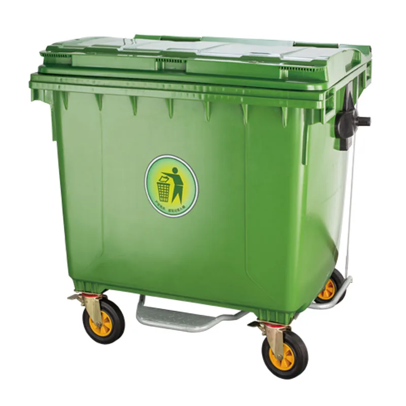 1100 litrong Plastic Waste Bin Container