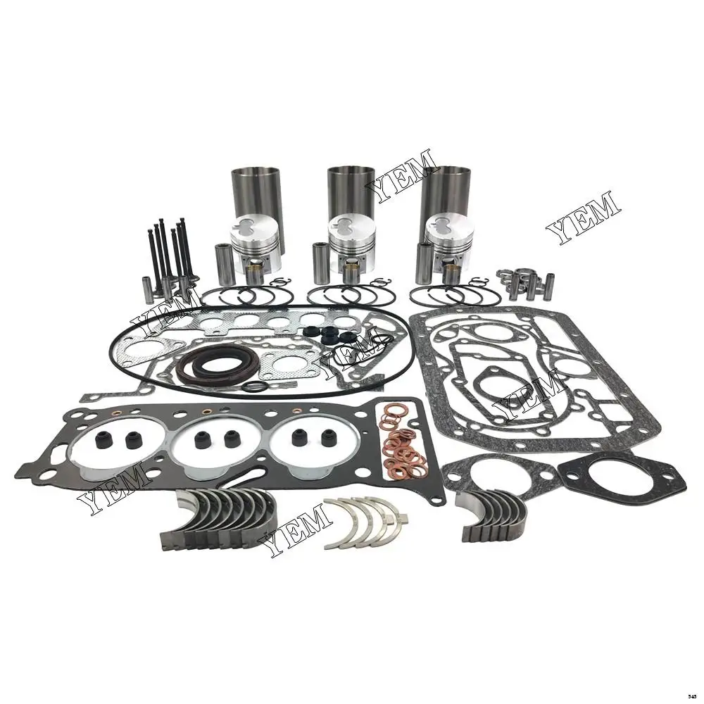 3KR1 Overhual Kit Cylinder Liner Kit With Gasket Set Bearing&Valve Train Fit for Isuzu Diesel Engine..