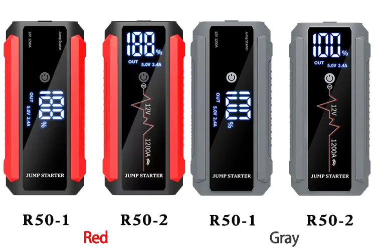 2024 Popular Functions Portable Car High Power Jump Starter Battery Pack With LED Lights And Air Pump