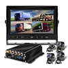MDVR SD 4 canaux avec 4G+GPS+WIFI, écran 7'', 4 caméras