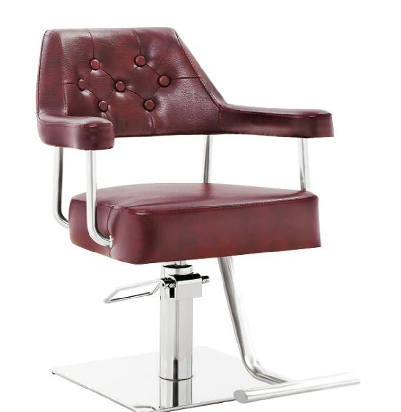 Red Styling Chair Red Color Salon Chair Stainless Steel Styled Salon Chairs on Promotion ...