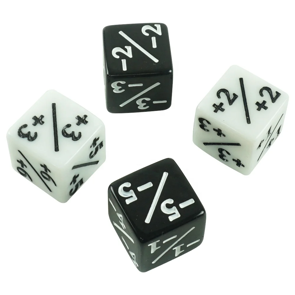thumbnail image 2 of Ultra Pro 12-Set D6 White Dice With Black Large Numbering, White With Black 2 of 9