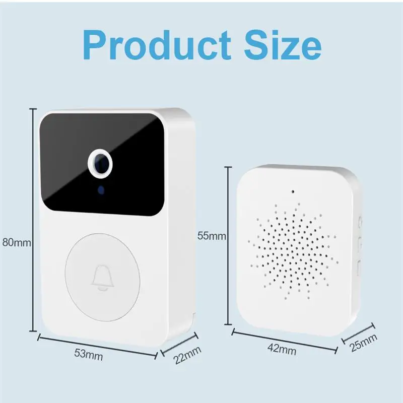 High Quality Smart Wifi Home Security Video Doorbell Two Way Audio Remote Ring Camera Doorbell