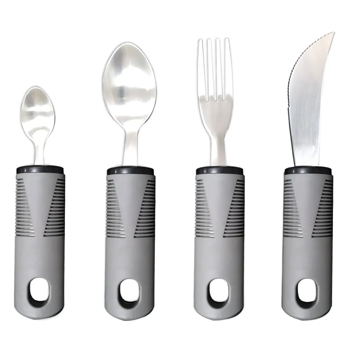 Fourpiece Adaptive Tableware Set For Elderly Arthritis Aid Hand Grip