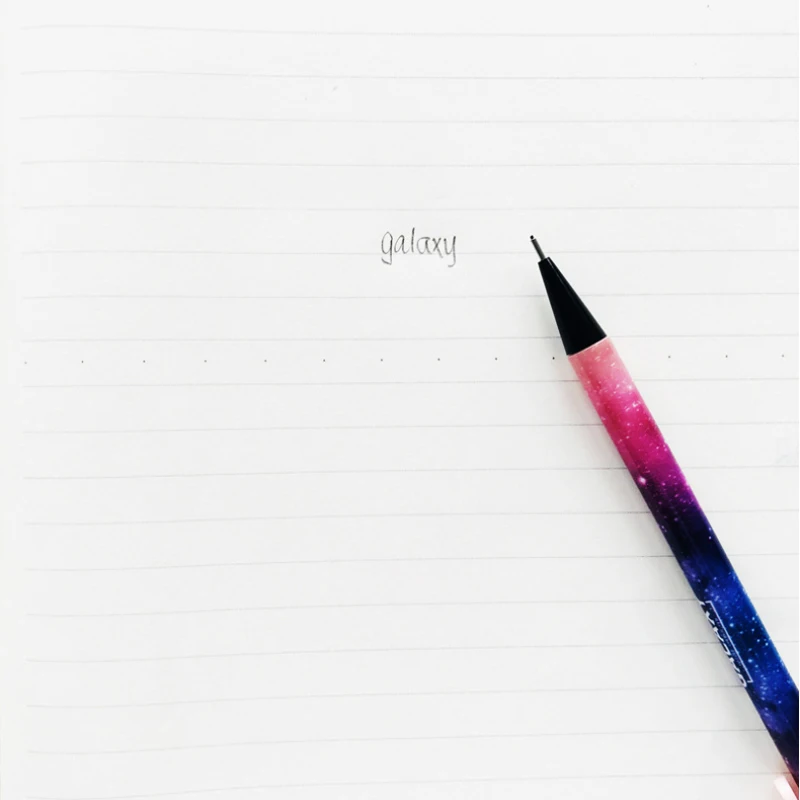Small Fresh Light up the Stars Press Mechanical Pencil School Office Supply Student Stationery Automatic Pencil 0.5mm