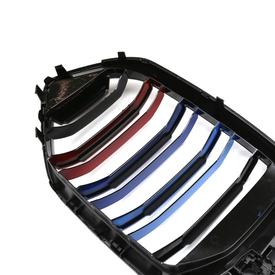 double bar gloss black tri color carbon fiber-7